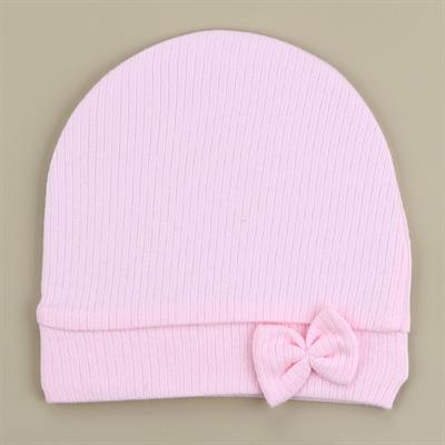 Şapka...Fiyonklu Kız ( Pembe )