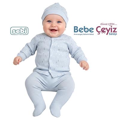 SEBİ PRİME Harfli Pijama Takımı ( 0-3 Ay )