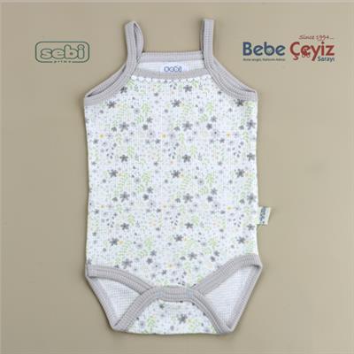 Sebi Çiçekli İp Askılı Badi