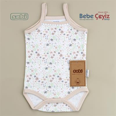 Sebi Çiçekli İp Askılı Badi