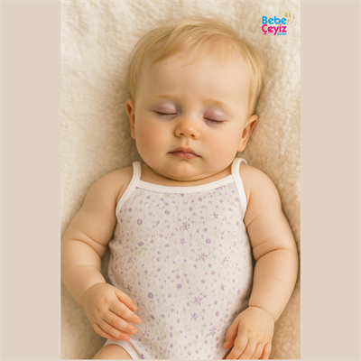 Sebi Çiçekli İp Askılı Badi