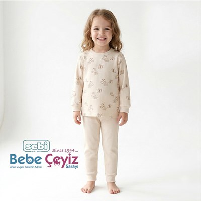 SEBİ PRİME Kelebekli Pijama Takımı