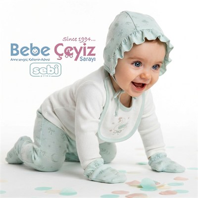 Sebi Kuğu Temalı 5Li Hastane Çıkışı Ekru-Mint