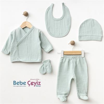 Hastane Çıkışı... 5li Müslin ( Mint )