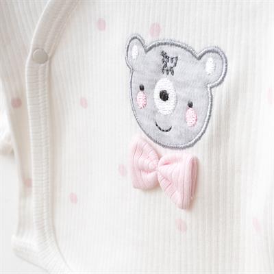 Hastane Çıkışı... 10 lu Puantiyeli Ayılı ( Pembe )