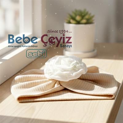 SEBİ PRİME Raporlu İnterlok Ortası Güllü Şapka ( Bej )