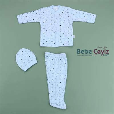 Pijama Takım...Taçlı 0-3 Ay