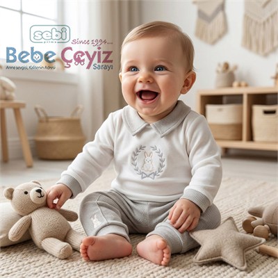 SEBİ PRİME Tavşan 2li Takım ( Gri )