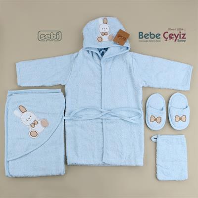 Hastane Çıkışı...5 li Ayı Desen Mavi