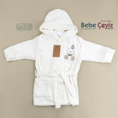 Bornoz Takım...Ayı Desen Ekru