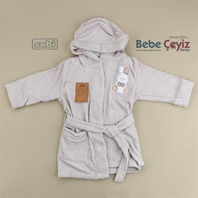 Bornoz Takım...Ayı Desen Gri
