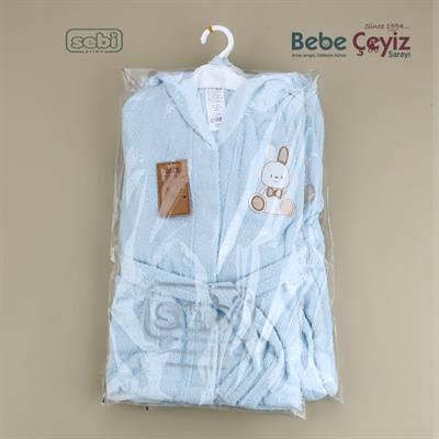 Bornoz Takım...Ayı Desen Mavi