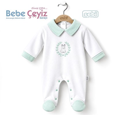 Sebi Tavşan Tulum Ekru-Mint