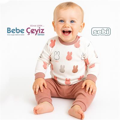 Pijama Takım...Tavşanlı 1-2-3  Yaş