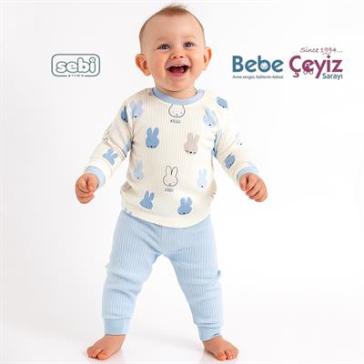 Pijama Takım...Tavşanlı 1-2-3  Yaş