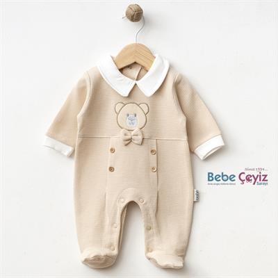 SEBİ PRİME Waffle Ayı Kafa Papyonlu ( Bej )