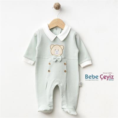 SEBİ PRİME Waffle Ayı Kafa Papyonlu ( Mint )