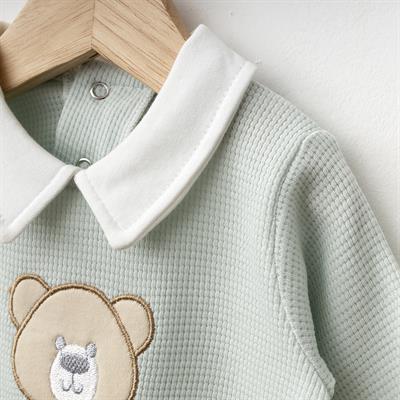 SEBİ PRİME Waffle Ayı Kafa Papyonlu ( Mint )