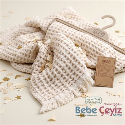 SEBİ PRİME Waffle Battaniye ( Bej )