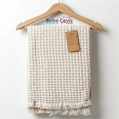 SEBİ PRİME Waffle Battaniye ( Gri )