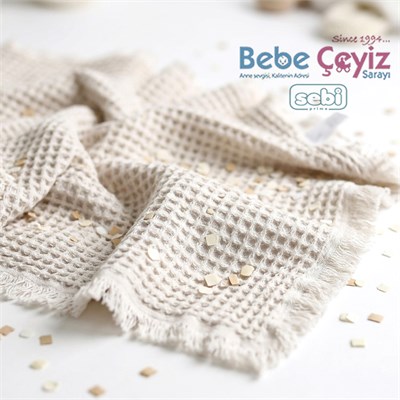 SEBİ PRİME Waffle Battaniye ( Gri )