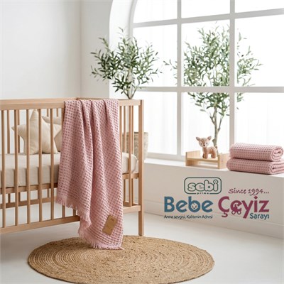 SEBİ PRİME Waffle Battaniye ( Gül Kurusu )