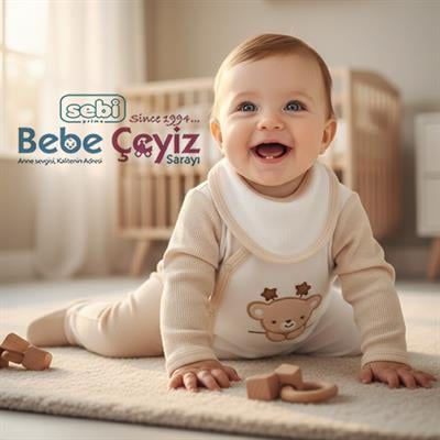 SEBİ PRİME  Waffle Kumaş Yıldız Ayılı 5li Hastane Çıkışı ( Ekru ) ( 0-3 Ay )
