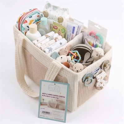 SEBİ PRİME Waffle Organizer Çanta ( Bej )