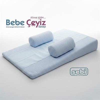 SEBİ PRİME Waffle Reflü Yatağı ( Mavi )