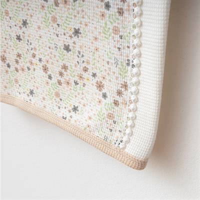 Battaniye...Wafıl Çiçekli ( Bej )