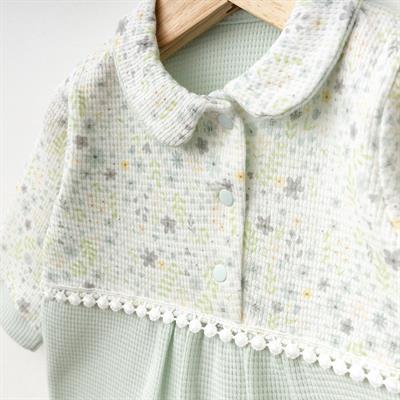 Tulum...Wafıl Çiçekli Bebe Yaka ( Mint )