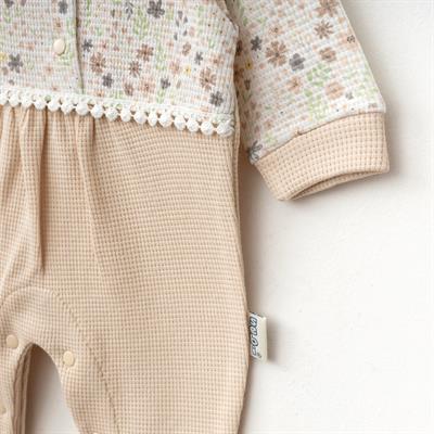 Tulum...Wafıl Çiçekli Bebe Yaka ( Bej )