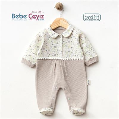 Tulum...Wafıl Çiçekli Bebe Yaka ( Gri )