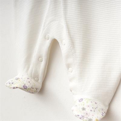 Tulum...Wafıl Çiçekli Bebe Yaka ( Ekru )