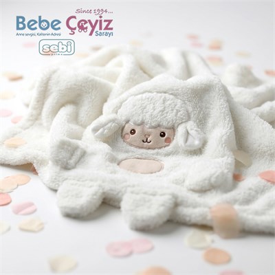 SEBİ PRİME Welsoft Kuzu Battaniye ( Ekru )