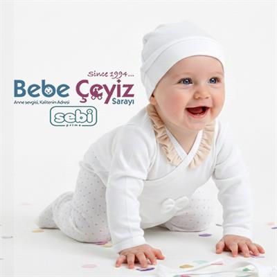 SEBİ PRİME Yaka Fırfırlı Puanlı 5li Hastane Çıkışı ( Ekru ) ( 0-3 Ay )