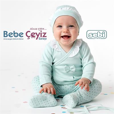 SEBİ PRİME Yaka Fırfırlı Puanlı 5li Hastane Çıkışı ( Mint ) ( 0-3 Ay )