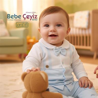 Hastane Çıkışı...Yaka Papyonlu 5 li Askı Bakılı Mavi
