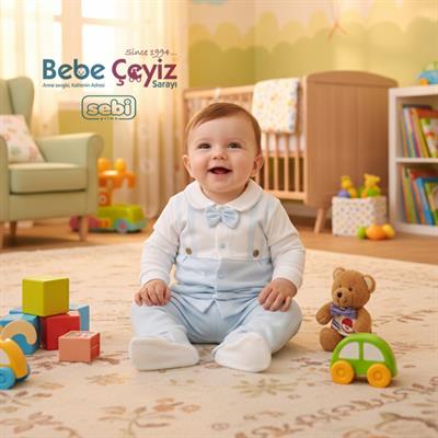 Hastane Çıkışı...Yaka Papyonlu 5 li Askı Bakılı Mavi