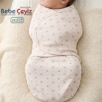 SEBİ PRİME Yıldız Ayıcık Kundak ( Bej )