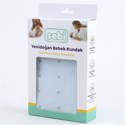 SEBİ PRİME Yıldız Ayıcık Kundak ( Mavi )