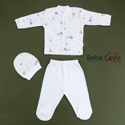 Pijama Takım...Zürafa Fil 0-3 Ay