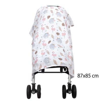 Sevi Bebe Müslin Bebek Arabası Örtüsü