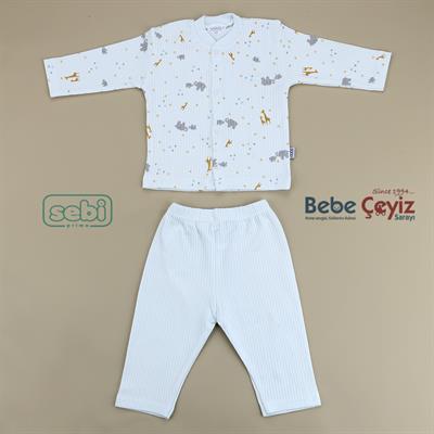 Pijama Takım...Zürafa Fil  3-12 Ay gurubu