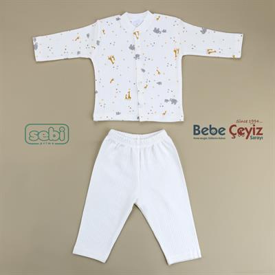 Pijama Takım...Zürafa Fil  3-12 Ay gurubu