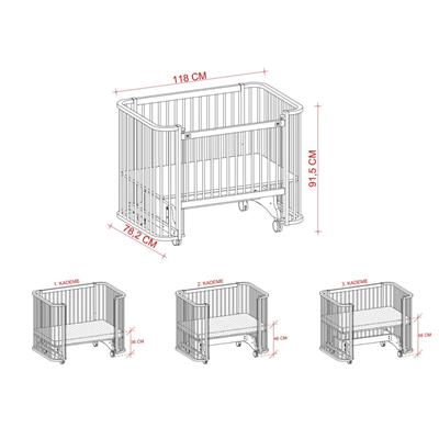Takım...Bambino 70x110(Nat Beş.+Teks+Ytk+Cibinlik)