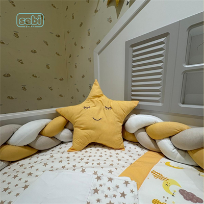 Uyku Seti...Montesori Bulutlu Set(Bej)