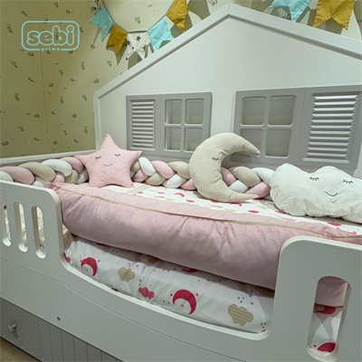 Uyku Seti...Montesori Bulutlu Set(Pembe)