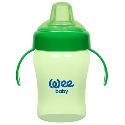Wee Baby Colurful Akıtmaz Kulplu Antikolik Bardak 240ml (6Ay+)