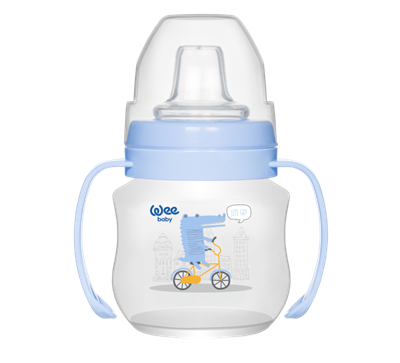 Wee Baby Antikolik Akıtmaz Kulplu PP Bardak 125ml (6Ay+)